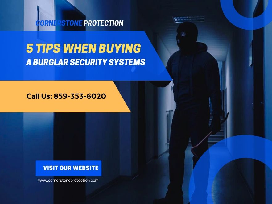 burglar security systems for home and business cornerstone protection