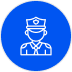 standing police security guards cornerstone protection