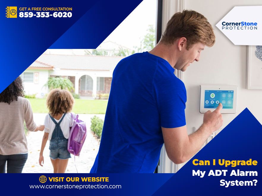 upgrade exisitng adt security system cornerstone protection
