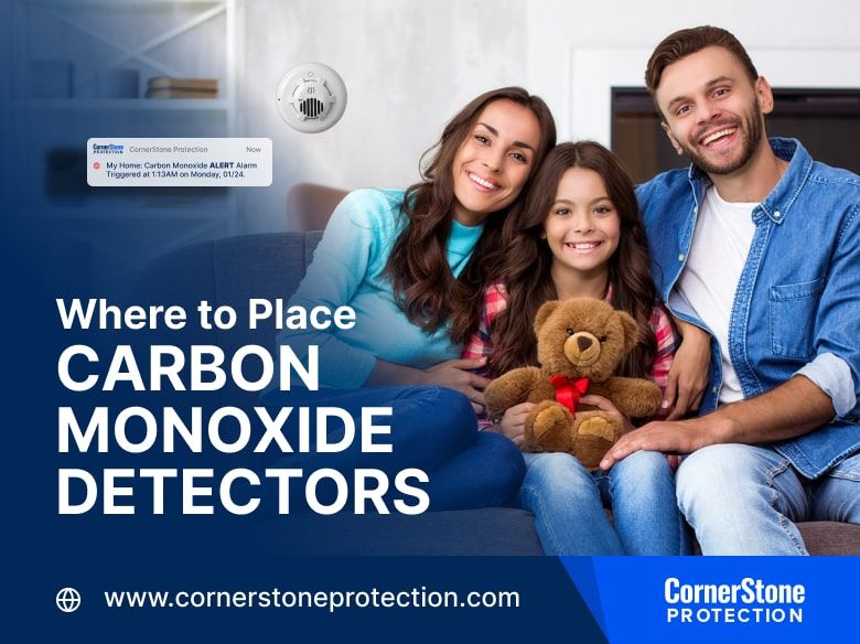 where to place carbon monoxide co detectors cornerstone protection
